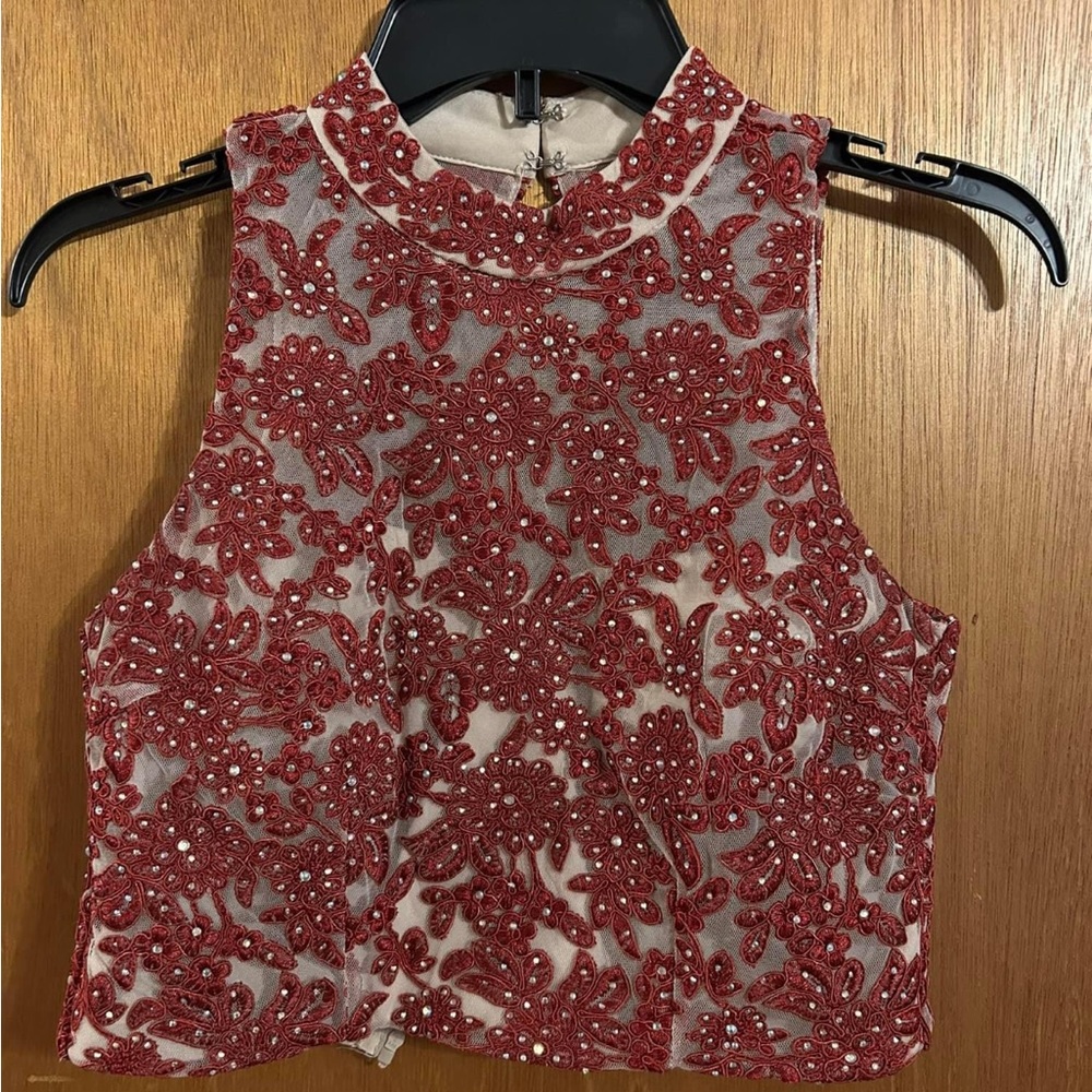 Red formal dress. size 3